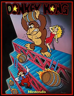 Donkey Kong arcade artwork