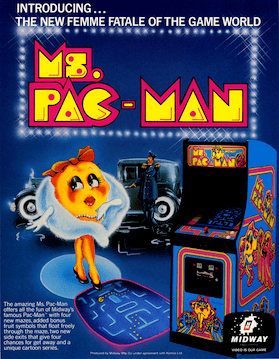 Ms. Pac-Man arcade artwork