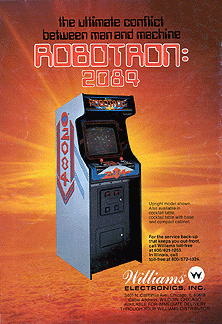 Robotron: 2084 arcade artwork
